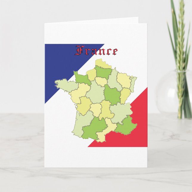 France National Colours And Map Card (Creator Uploaded)