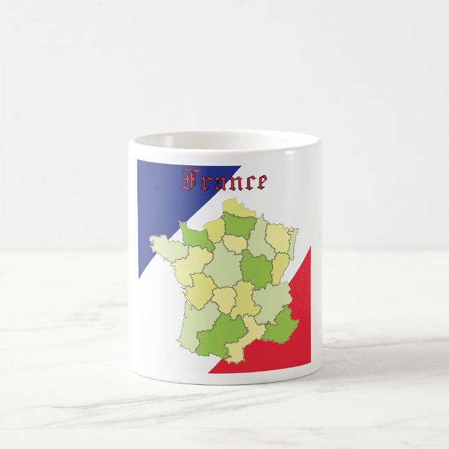 France National Colours And Map Coffee Mug (Creator Uploaded)