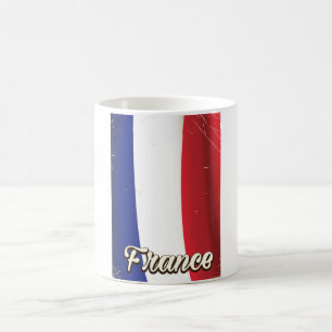 France National flag vacation poster Coffee Mug