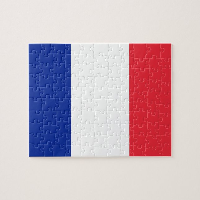 France National World Flag Jigsaw Puzzle (Horizontal)