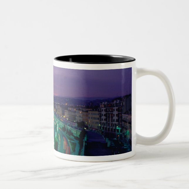 France, Nice. Two-Tone Coffee Mug (Right)
