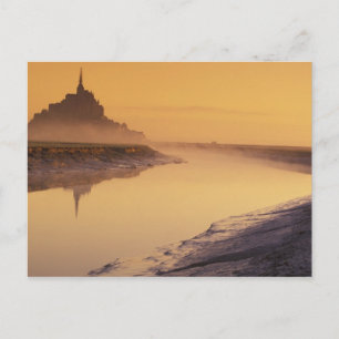FRANCE, Normandy Mont St. Michel. Morning Light Postcard