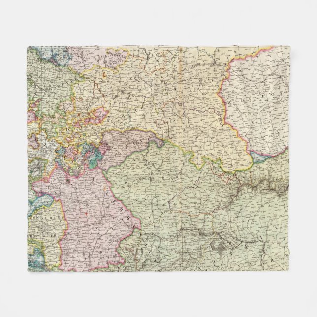 France Northeast Fleece Blanket (Front (Horizontal))