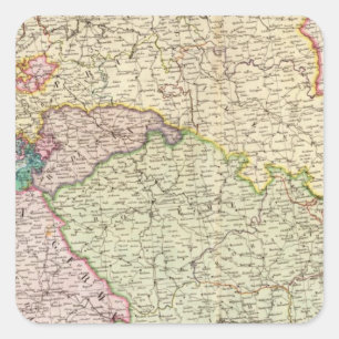 France Northeast Square Sticker