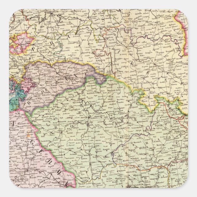 France Northeast Square Sticker (Front)