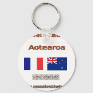 France, Nouvelle-Zélande Key Ring