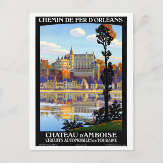 France Orleans Restored Vintage Travel Poster Postcard