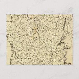 France outline postcard