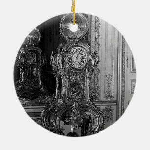France Palace Versailles astronomical clock 1970 Ceramic Tree Decoration
