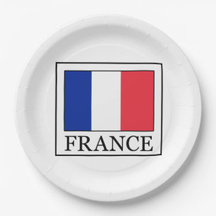 France Paper Plate