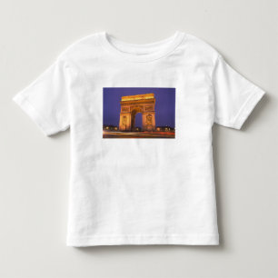 France, Paris, Arc de Triomphe at dusk. Toddler T-Shirt