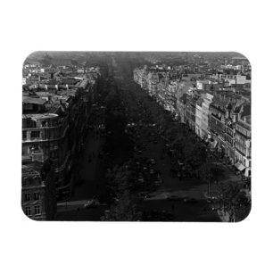 France Paris champs elysees avenue 1970 Magnet