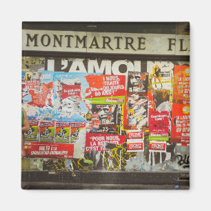 France Paris Cityscape Montmartre Area Magnet