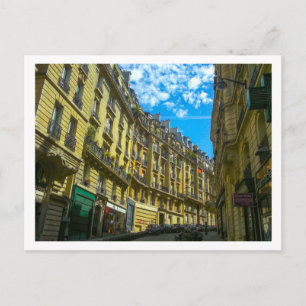 France Paris Cityscape Street Buildings  Postcard