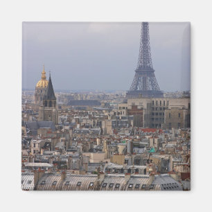 France, Paris, cityscape with Eiffel Tower Magnet
