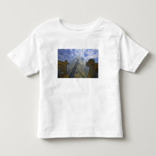 France, Paris. Clouds reflect off the Louvre Toddler T-Shirt