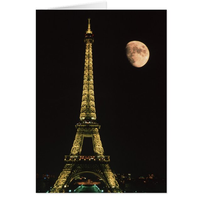 France, Paris. Eiffel Tower at night with (Front)