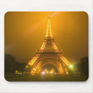France, Paris. Eiffel Tower illuminated at 3 Mouse Pad