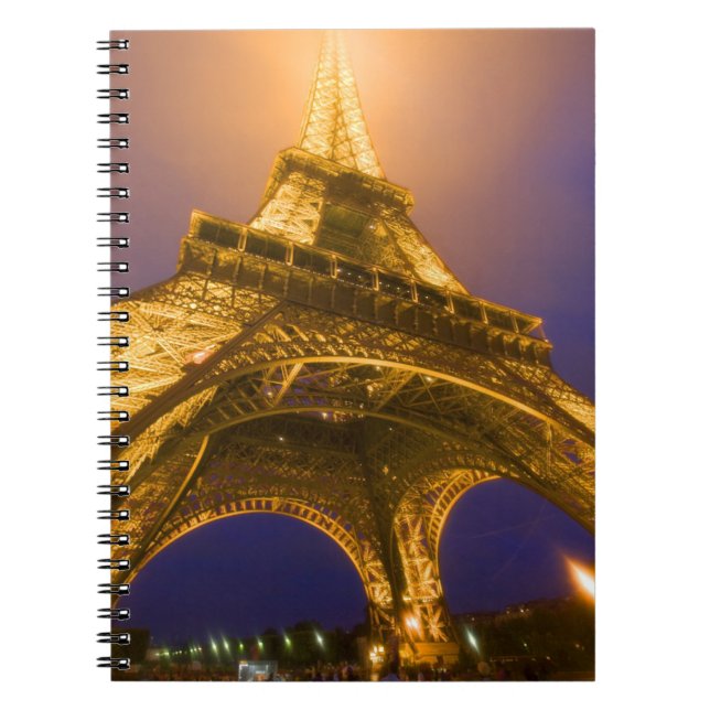 France, Paris. Looking up from base of Eiffel Notebook (Front)