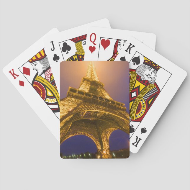 France, Paris. Looking up from base of Eiffel Playing Cards (Back)