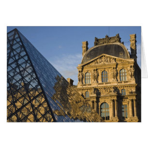 France, Paris, Louvre Museum and the Pyramid,