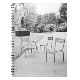 FRANCE, Paris: Luxembourg Gardens Statue of Notebook