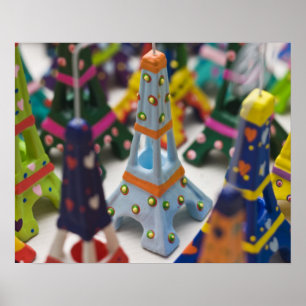 France, Paris, Miniature Eiffel Towers Poster