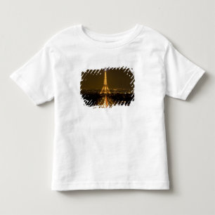 France, Paris. Nighttime view of Eiffel Tower Toddler T-Shirt