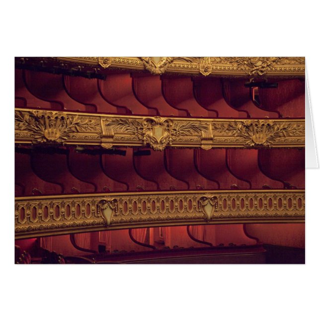 France, Paris. Partial view of balcony seating (Front Horizontal)