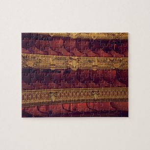 France, Paris. Partial view of balcony seating Jigsaw Puzzle