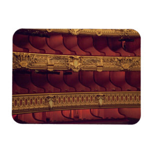 France, Paris. Partial view of balcony seating Magnet