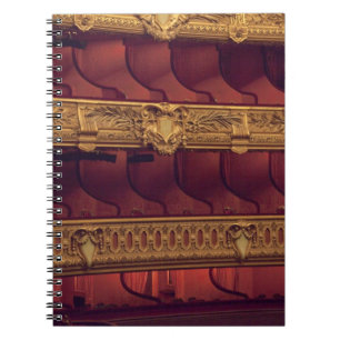 France, Paris. Partial view of balcony seating Notebook
