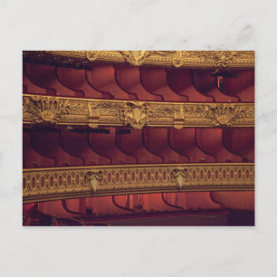 France, Paris. Partial view of balcony seating Postcard
