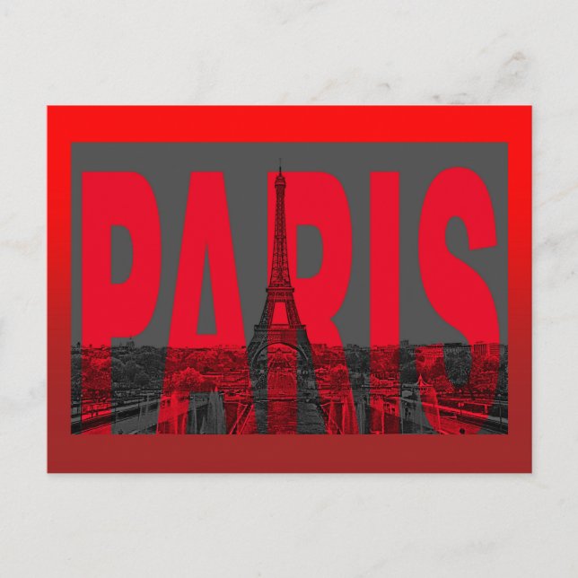 France Paris Postcard (Front)