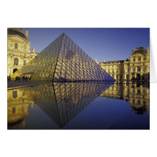 FRANCE, Paris Reflection, Pyramid. The Louvre