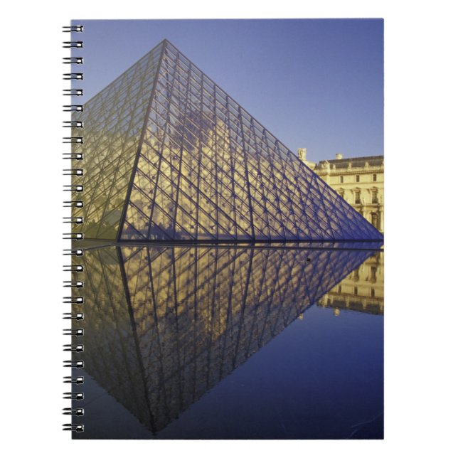 FRANCE, Paris Reflection, Pyramid. The Louvre Notebook (Front)