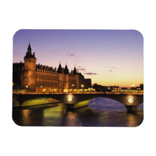 France, Paris, River Seine and Conciergerie at Magnet