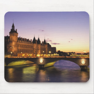 France, Paris, River Seine and Conciergerie at Mouse Pad