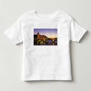 France, Paris, River Seine and Conciergerie at Toddler T-Shirt