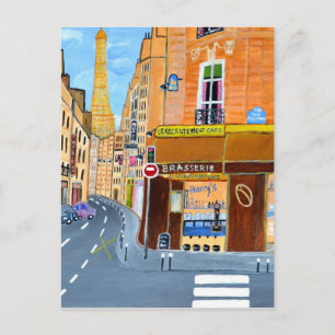 France, Paris,Rue Dominique Postcard