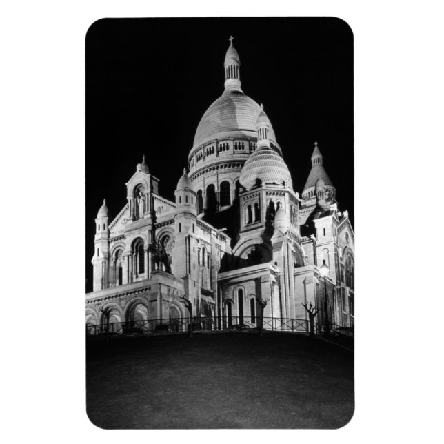 France Paris Sacre Coeur Basilica 1970 Magnet (Vertical)