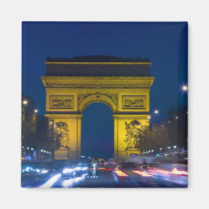 France, Paris. The Arc de Triomphe and the Magnet
