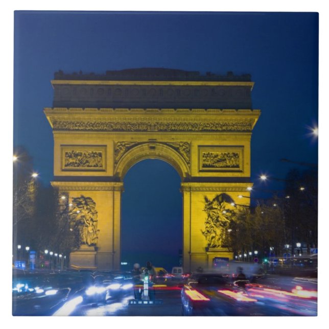France, Paris. The Arc de Triomphe and the Tile (Front)