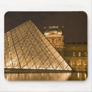 France, Paris. The Louvre at twilight. Credit 2 Mouse Pad