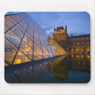 France, Paris. The Louvre at twilight. Credit 3 Mouse Pad