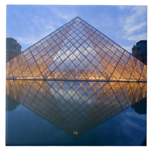 France, Paris. The Louvre at twilight. Credit Ceramic Tile