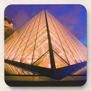 France, Paris. The Louvre museum at twilight. 2 Coaster