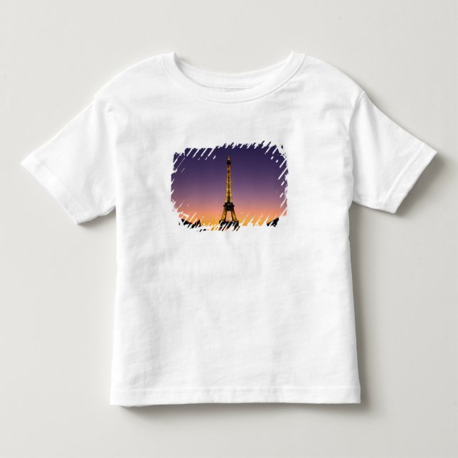 France, Paris, Tour Eiffel at sunset. Toddler T-Shirt (Front)