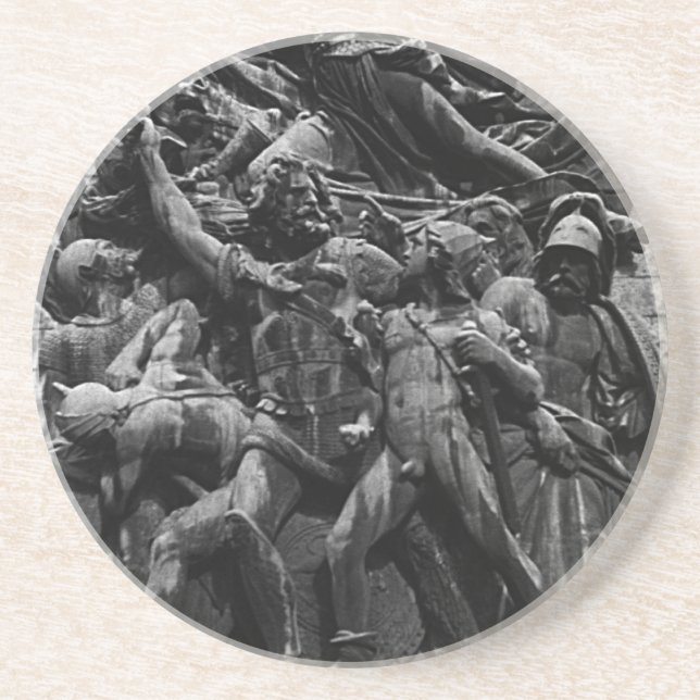 France Paris triumphal arch marseillaise rude 1970 Coaster (Front)