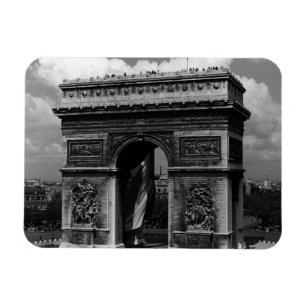 France Paris Triumphal arch Place Etoile 1970 Magnet